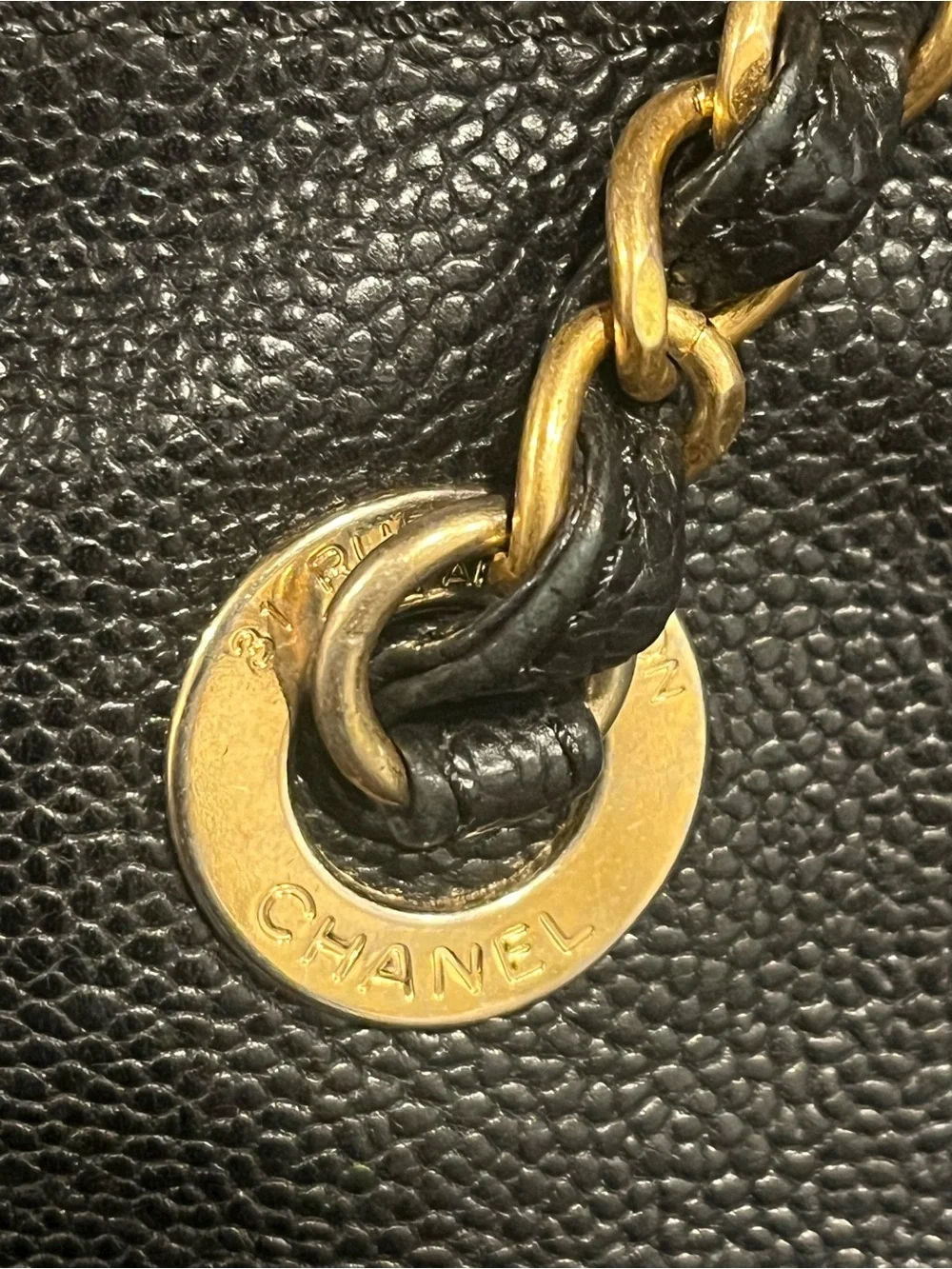 2012 Chanel Caviar Large Edy Reissue Tote
